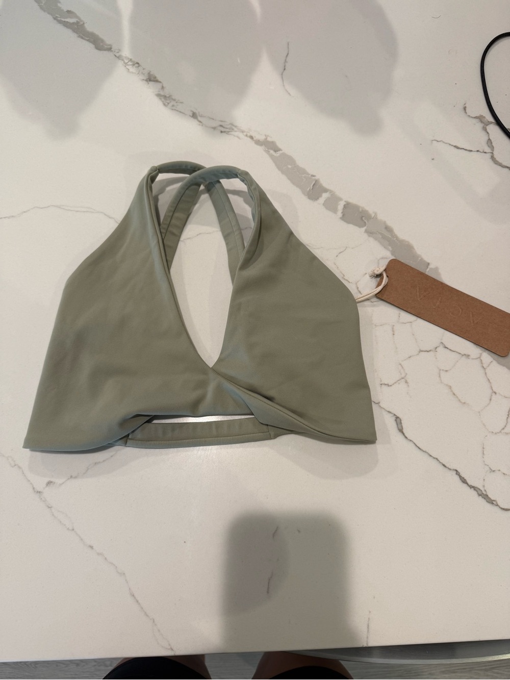 ACTA Cross-Back Sage Green Sports Bra